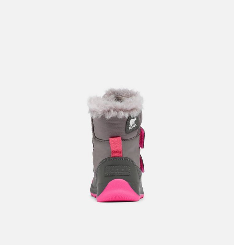 Kids Snow Boots Grey - Sorel Childrens Whitney™ II Strap - 964572-BKL